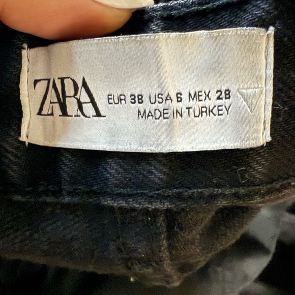 Zara straight leg black denim - Picture 3 of 3